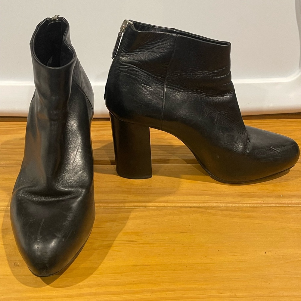Prada block heel ankle boots size 6.5